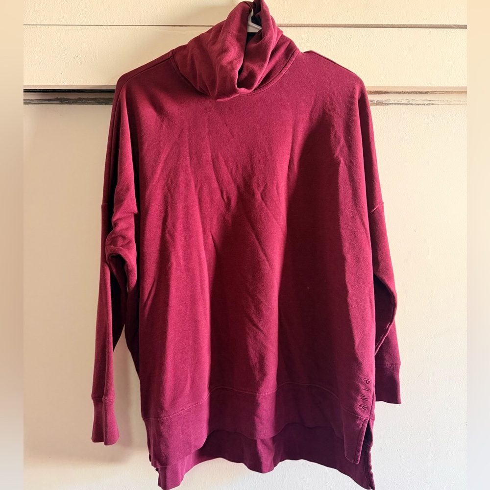 PINK Red Turtleneck Sweater Size XS